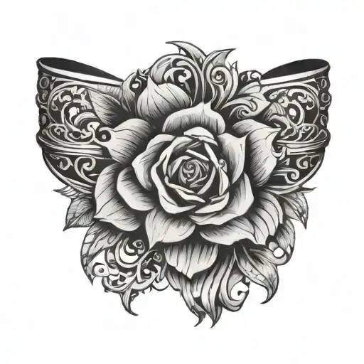 Black Brazalete De 5Cm