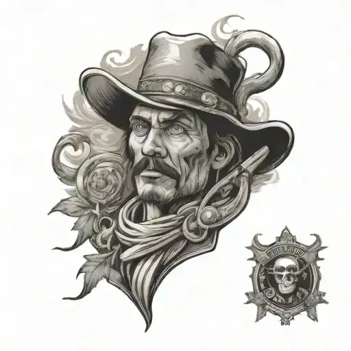 Old Western Theme Arm Sleeve