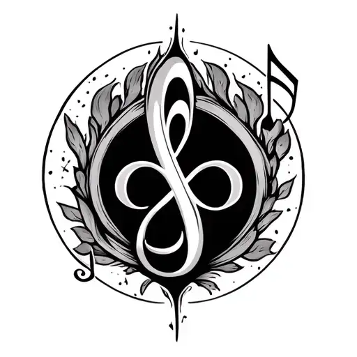 Virgo Symbol Music Notes And Infinity Symbol