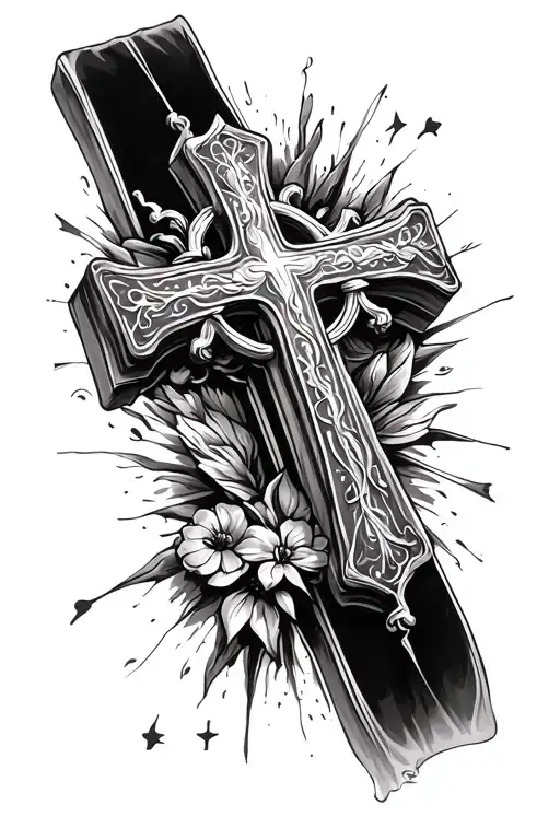 Catholic Cross Full Arm
