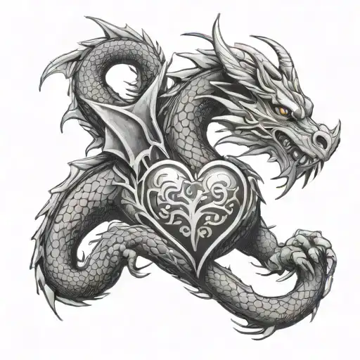 Dragon Hold A Heart