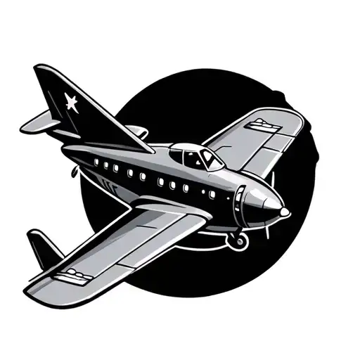 Cartoon Toy Plane Flying