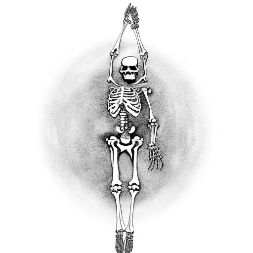 Small Full Body Skeleton Dancing