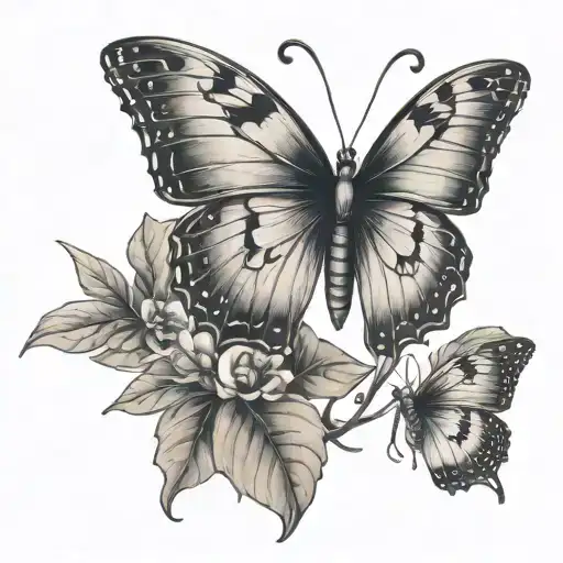 Irish Clover And Butterfly Metamorphosis Portrayed