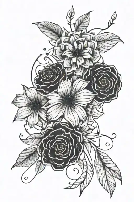 Black Minimal Line Art