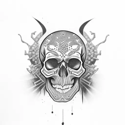 Skull Crow Trash Polka