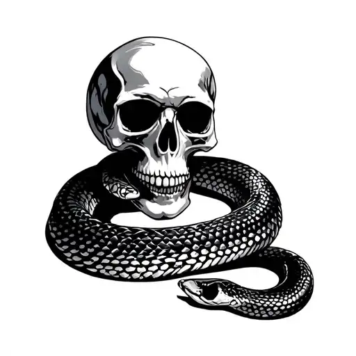 Skull And Snake