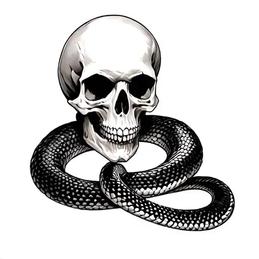 Skull And Snake