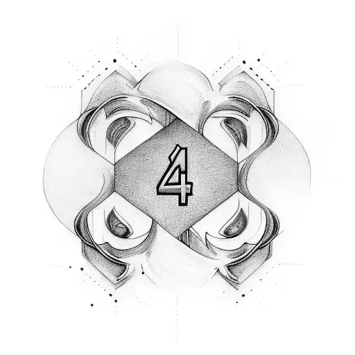 4 Birth Dates In A Infinity Shape