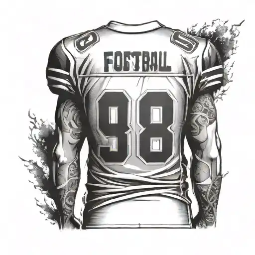 Back Of American Football Jersey