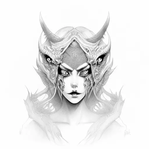 Demon Lady Portrait
