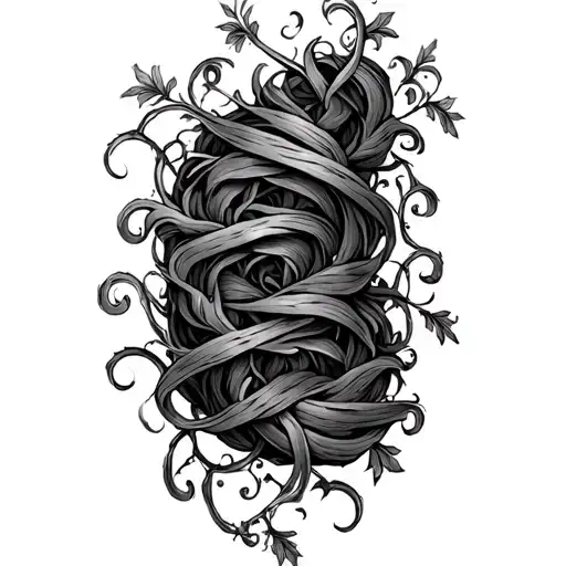 Vine Tendrils That Go Down Thigh