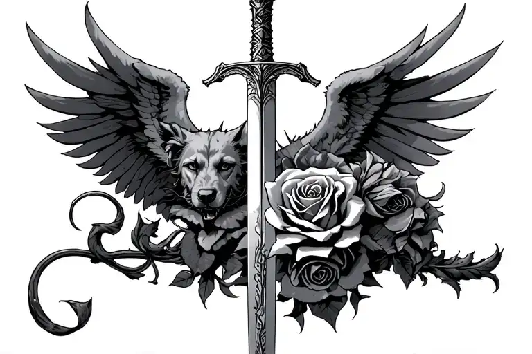 Savage Oppress With Cerberus Sword Rose Wings Libra