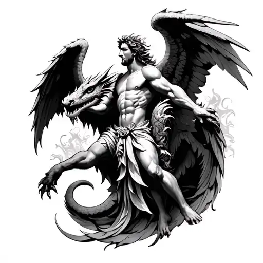 Archangel Michael Defeating The Dragon