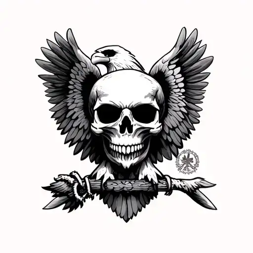 Skull Mexican Eagle
