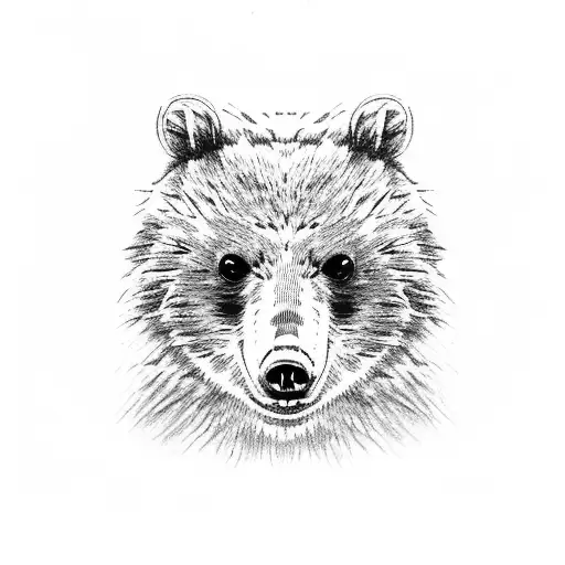 A Bear And A Squirrel Together