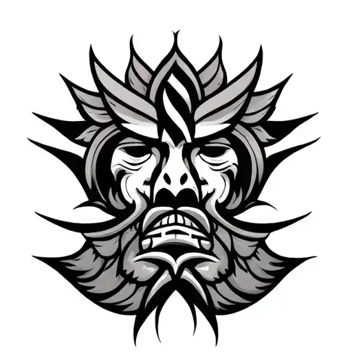 A Tattoo About Brotherhood In Maori Style