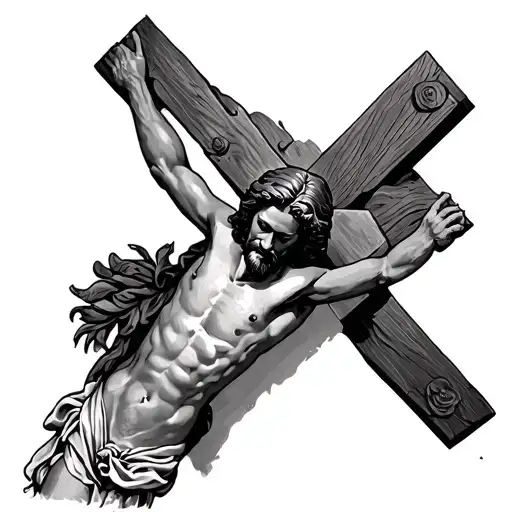 Crucified Jesus On The Cross
