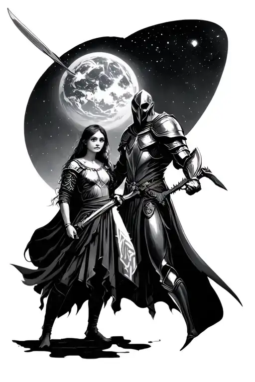 Common Tattoo Father Girl Universe Knight Maltais