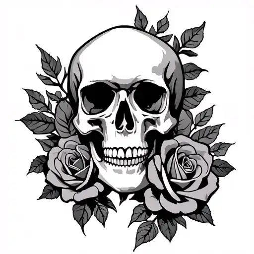 Skull And Roses