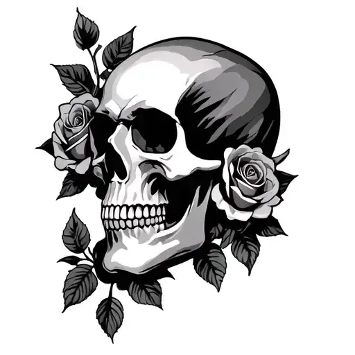 Skull And Roses