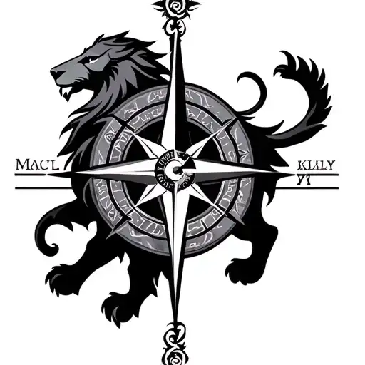 Sagittarius Lion Lion Compass