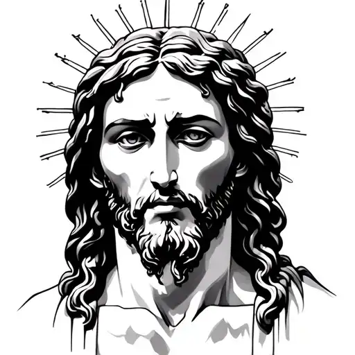 Jesus Tattoo Design