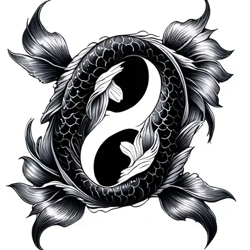 Koi Fish Yin Yang