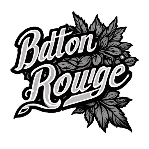 Baton Rouge Louisiana Theme Black