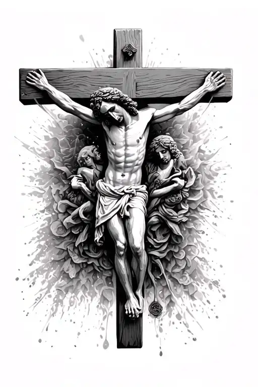 Crucified Jesus On The Cross