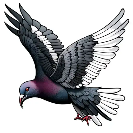 Pigeon Wing Tattoo