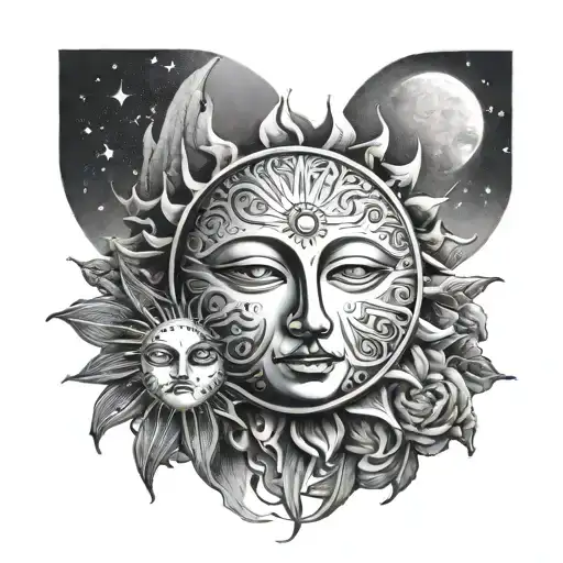 Sun And Moon No Face