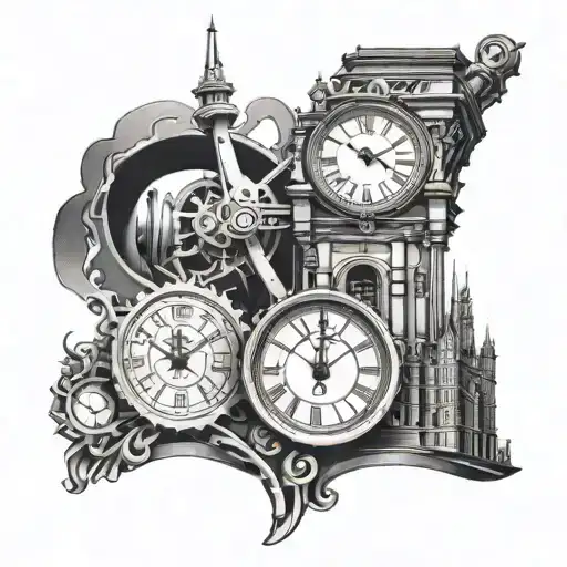 Engineer Tools Integrated Into A London Clock Tower Design