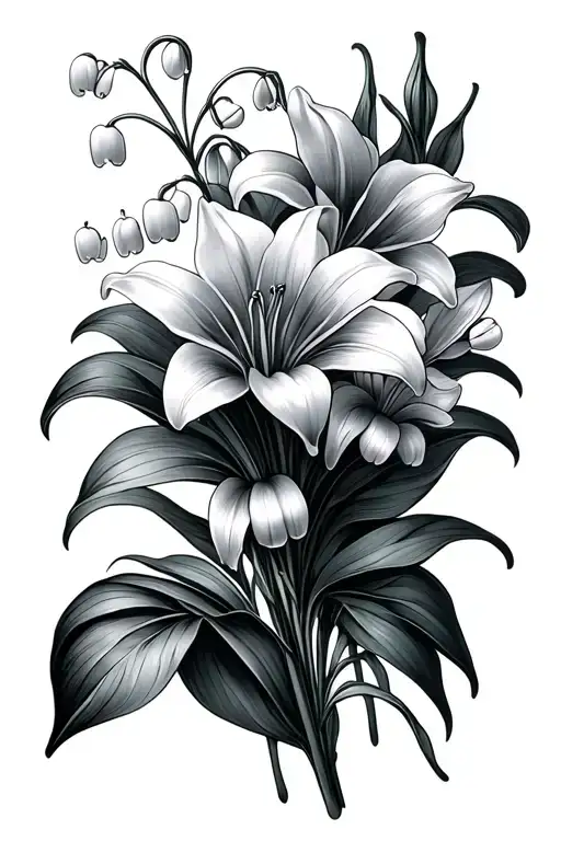 Fineline Lily Of The Valley Flower Bouquet