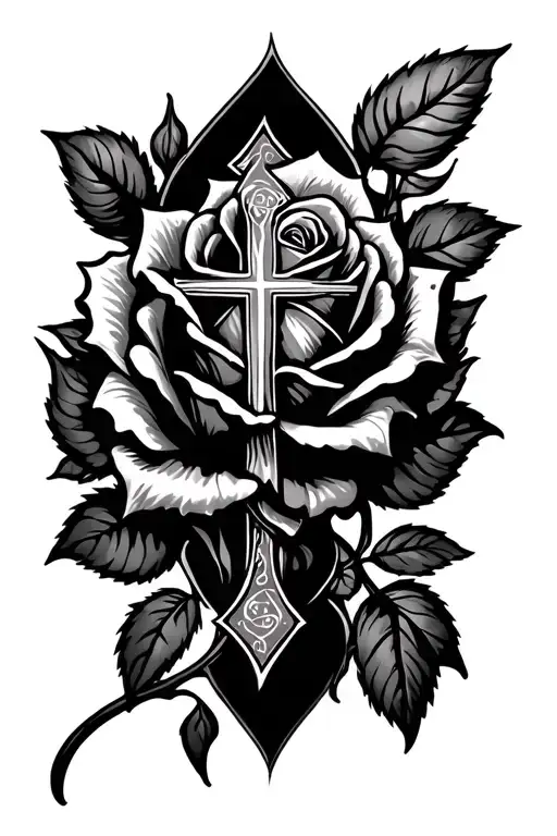 Rose And Cross