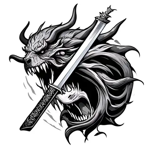 Katana Slicing Devils Throat