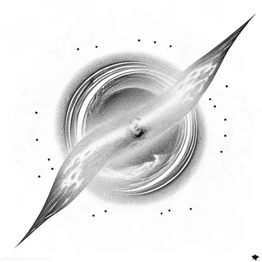 Horizon Of Events Of A Black Hole Swallowing A Star