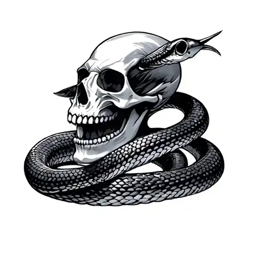 Snake And Skull Cyber