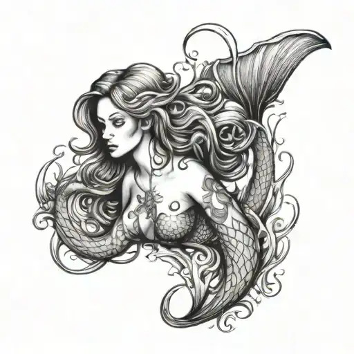 Mermaid Survival Tatoo