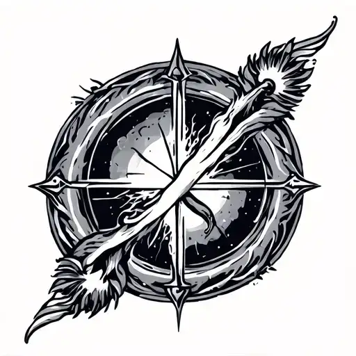 Aquarius Symbol In A Circle