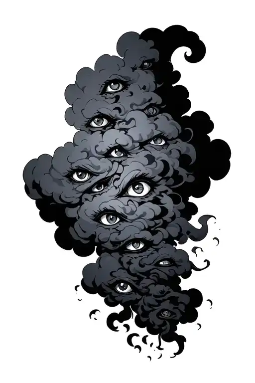 Dark Cloud Full Of Evil Eyes