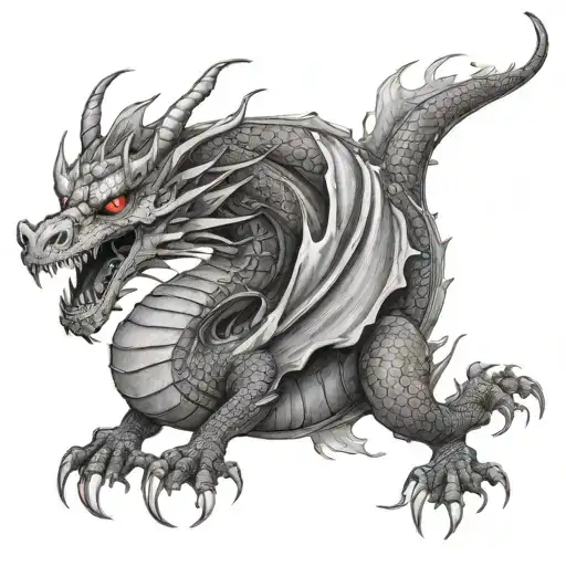 Water And Fire Dragon