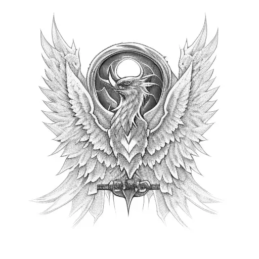 Phoenix Warrior Strength Sleeve Design