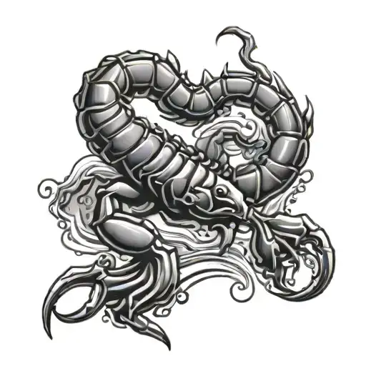 Scorpion In Water Darken Everything