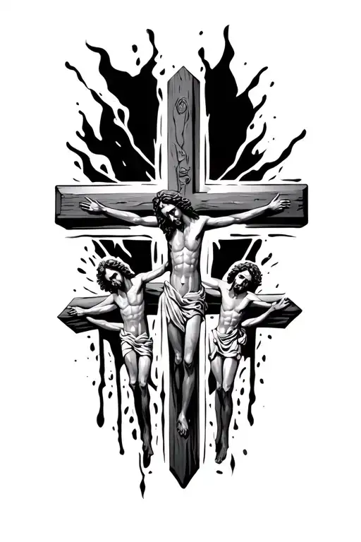 Three Crosses Jesus Cross