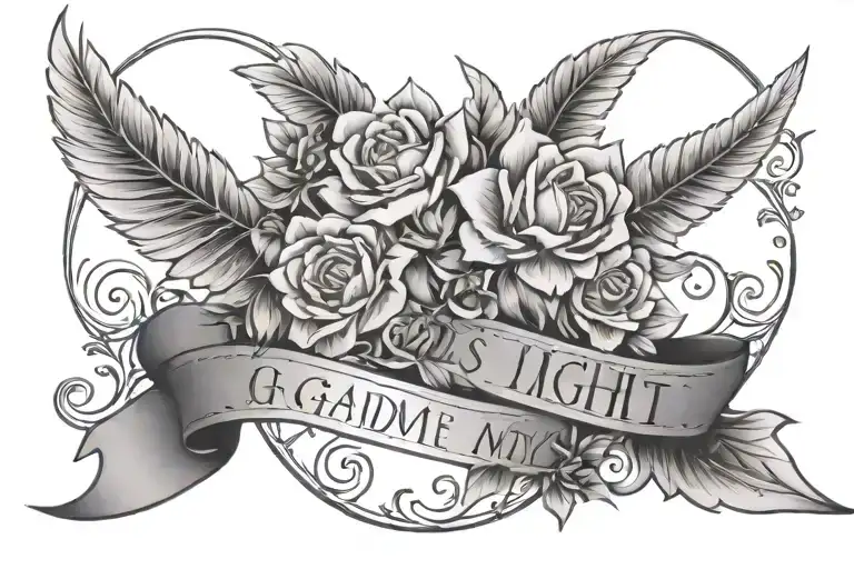 Gods Light With My Grandmom Name And Passing Date With My Auntie And Her Passing Date