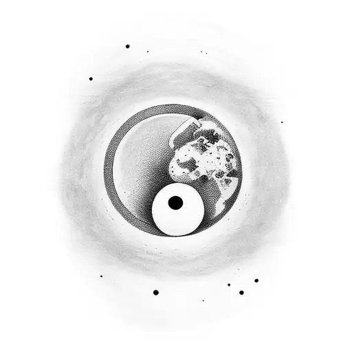 Wake Up To Reality With A Background Of A Red Moon