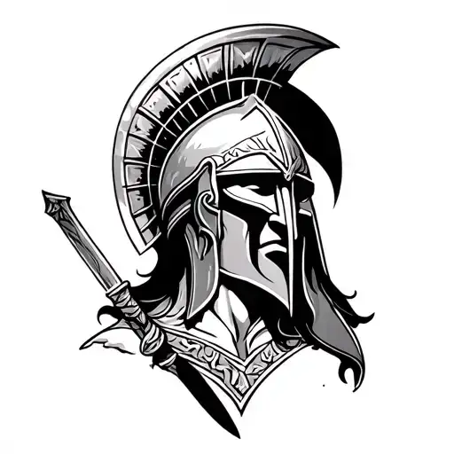 Spartan Warrior And Greek Gods