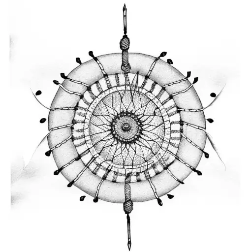 Dream Catcher With Cancer Ribbon