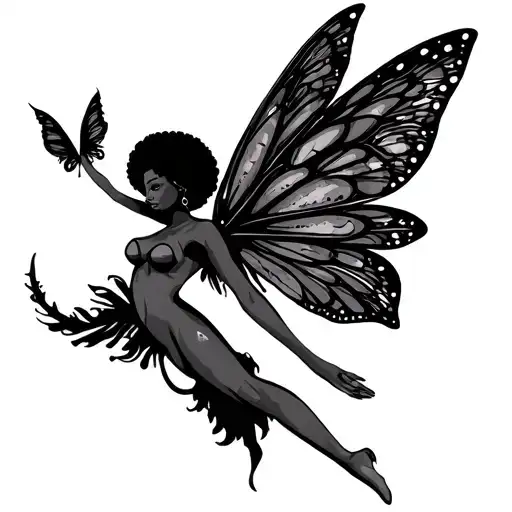 Afro Fairy Standing Proudly